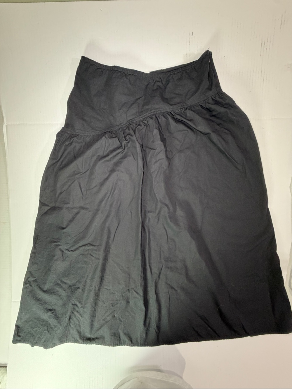 Topshop Black Maxi Skirt with Tiered Waist